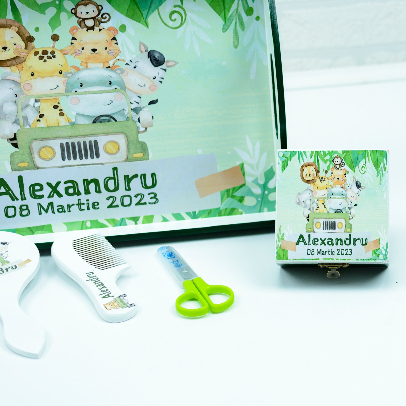 Set mot Animalute in masina- set tava pentru taiere mot RoHandWork