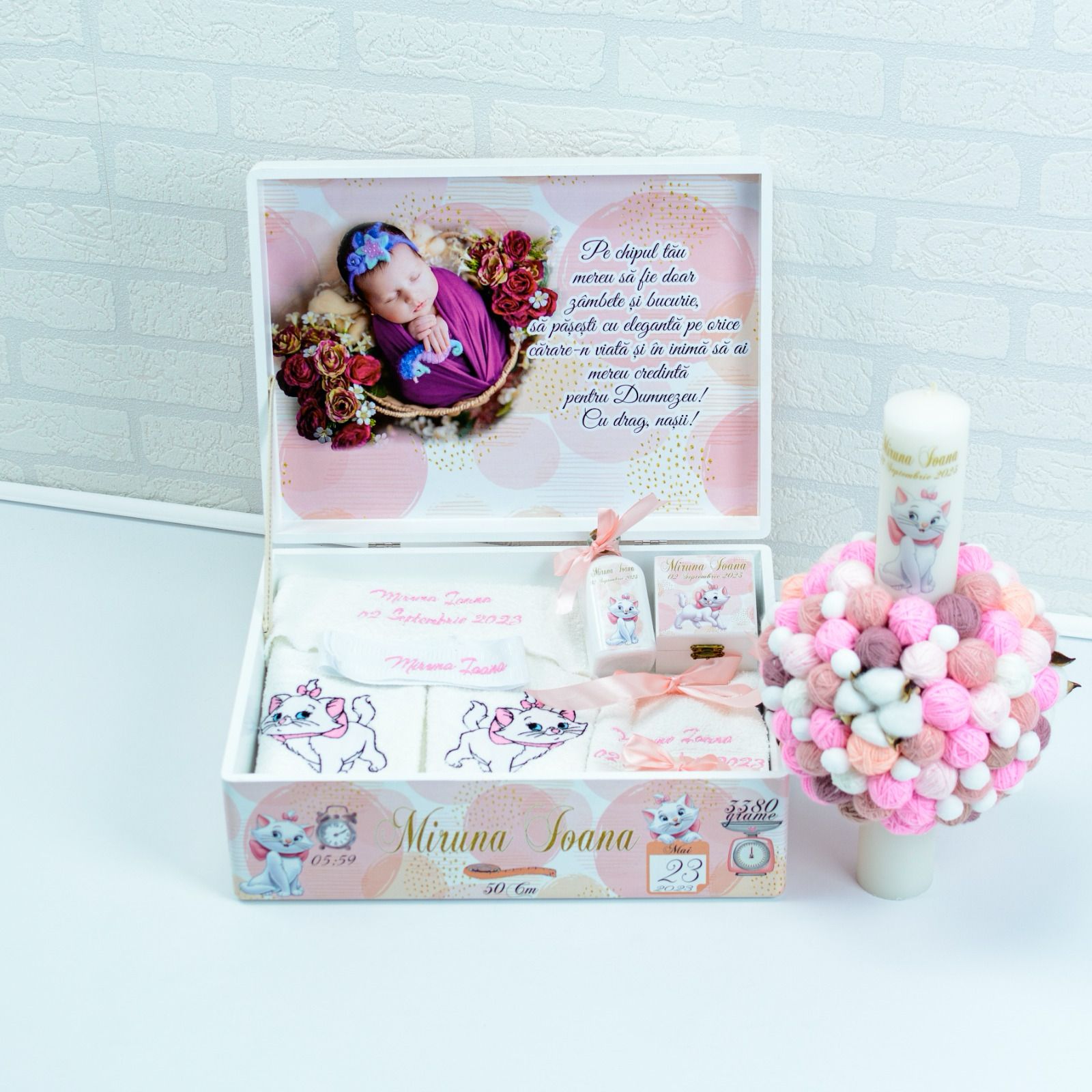 Set trusou botez Pisicuta Marie1 - RoHandWork