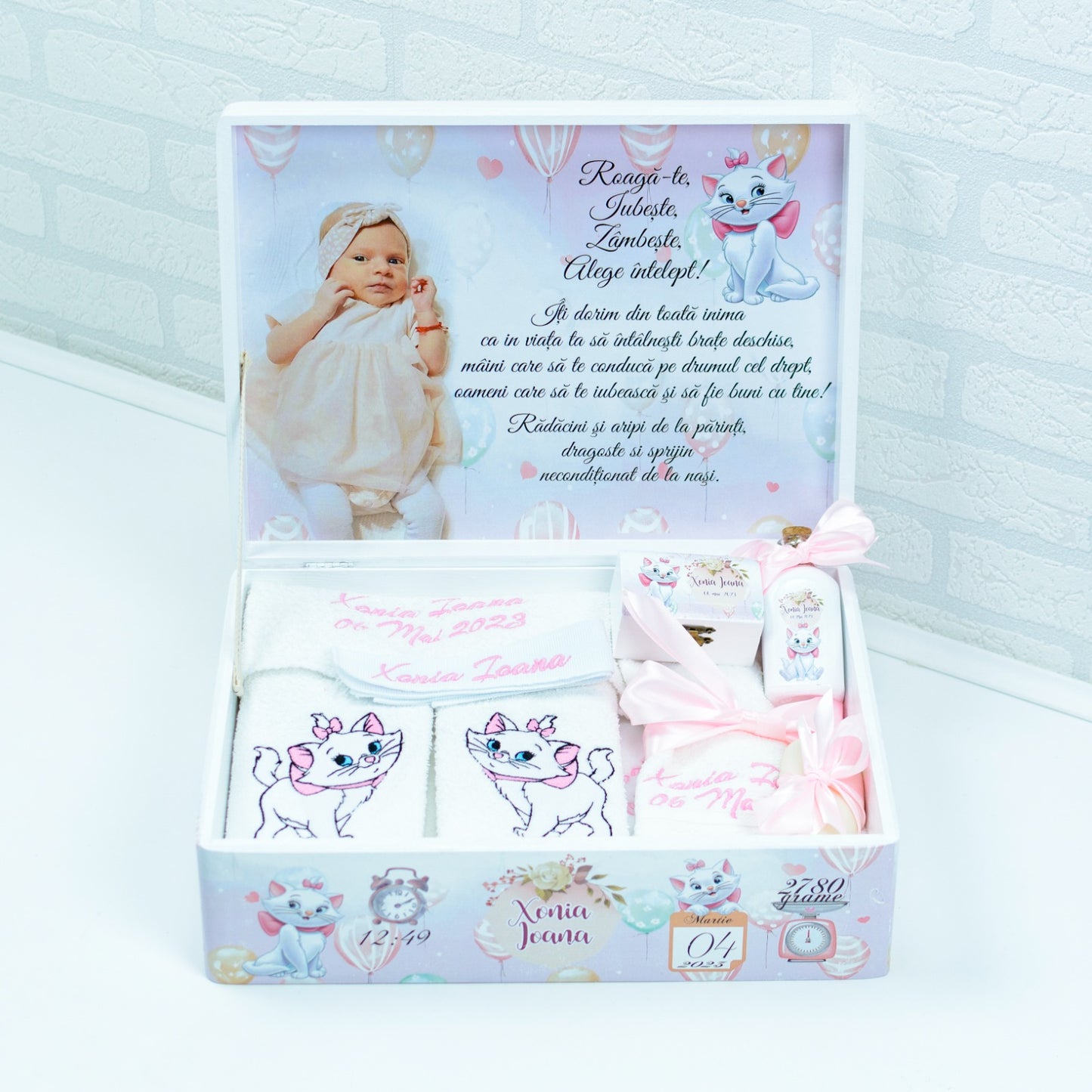 Set trusou botez Pisicuta Marie 1 - RoHandWork