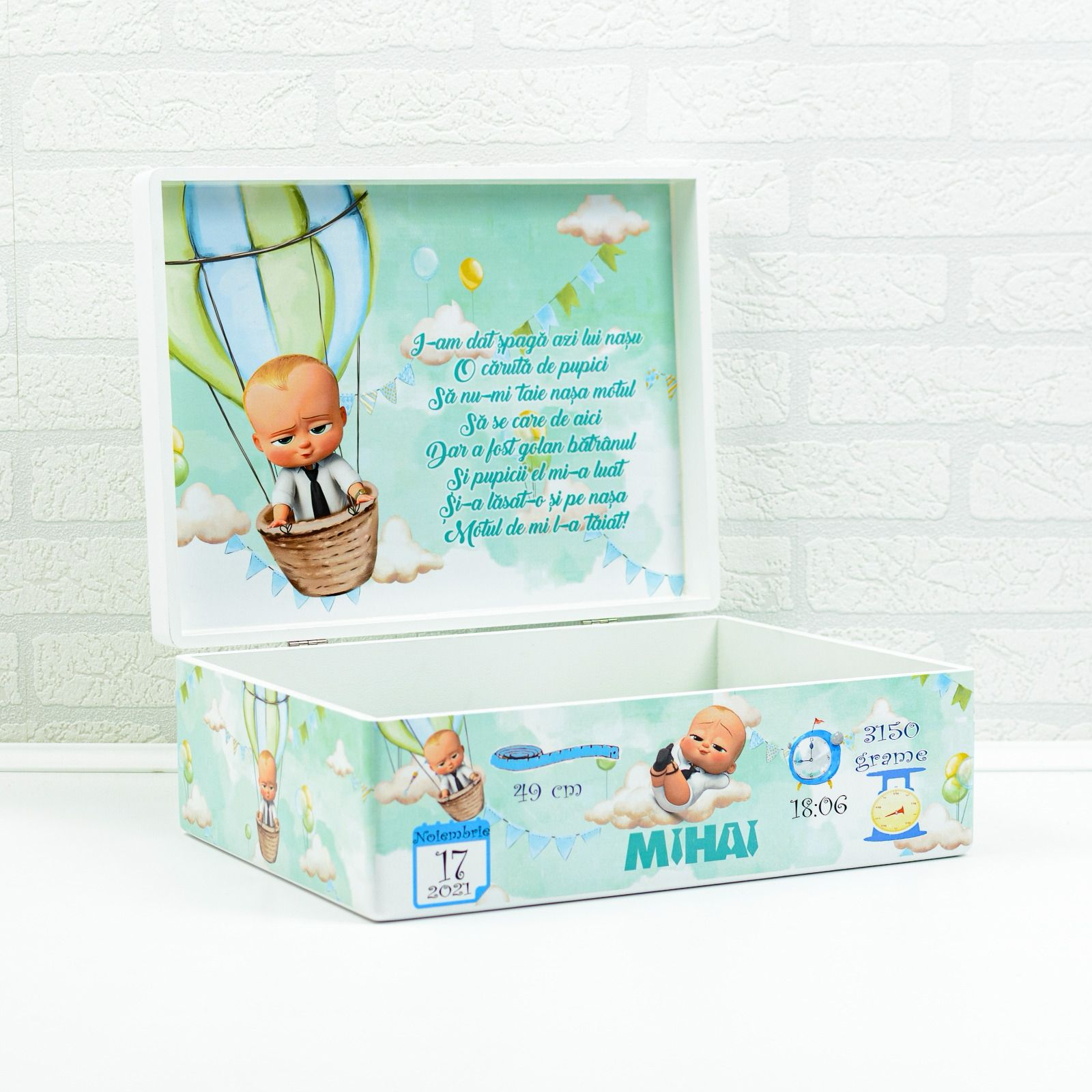 Cutie de amintiri Baby Boss RoHandWork