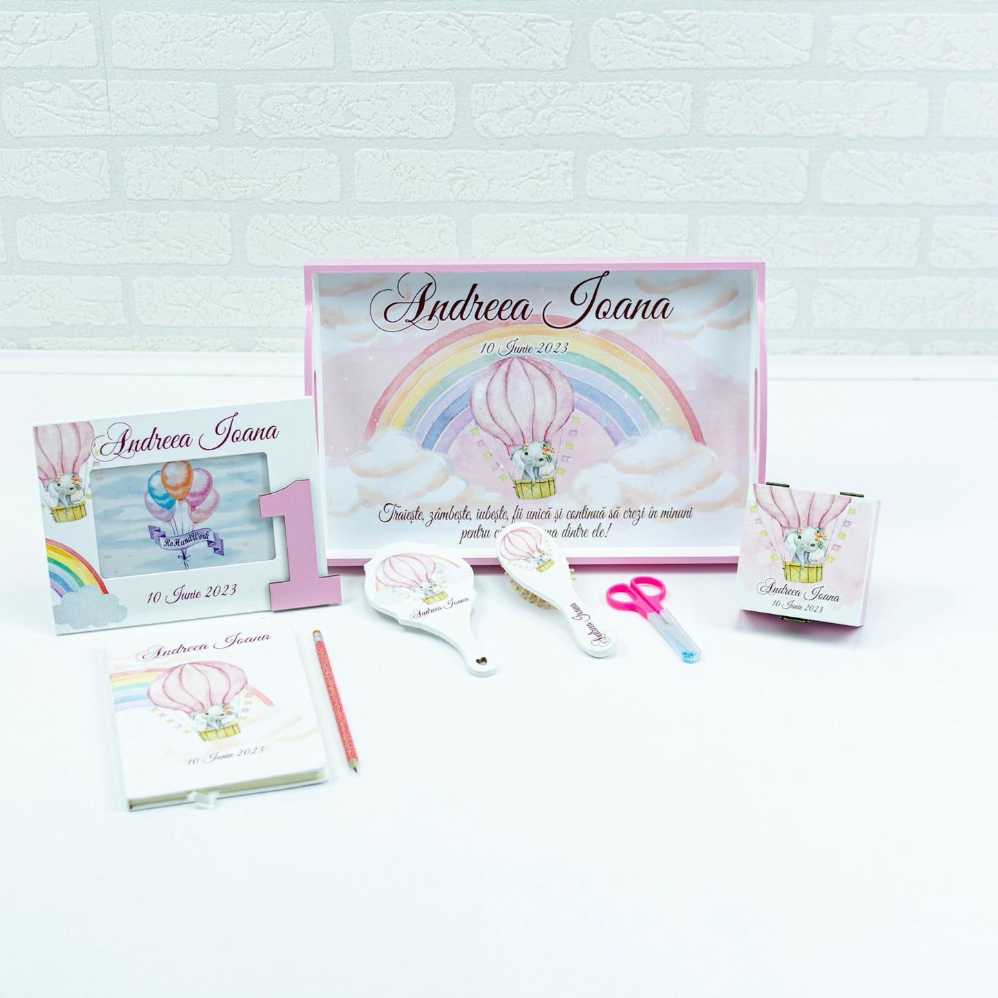 Set mot Elefantel in balon New- set tava pentru taiere mot - RoHandWork
