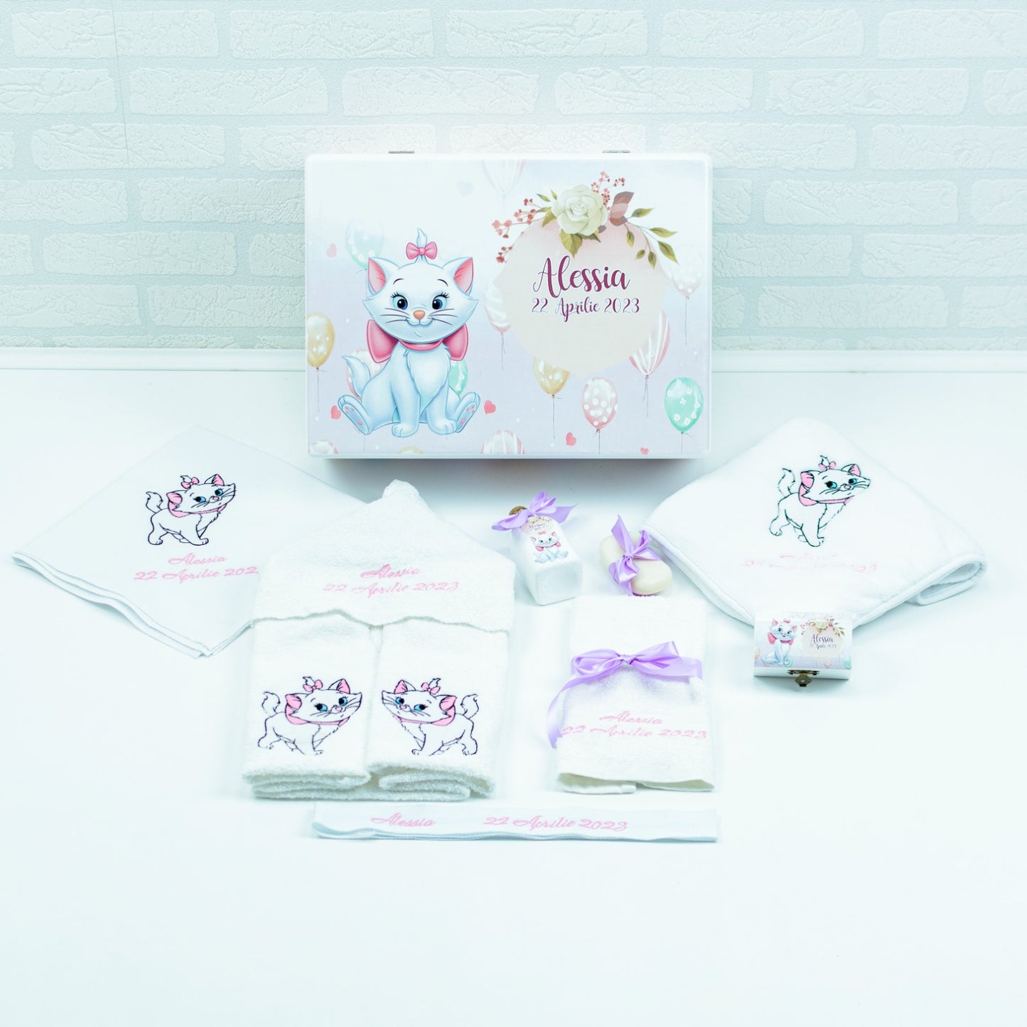 Set trusou botez Pisicuta Marie 1 - RoHandWork