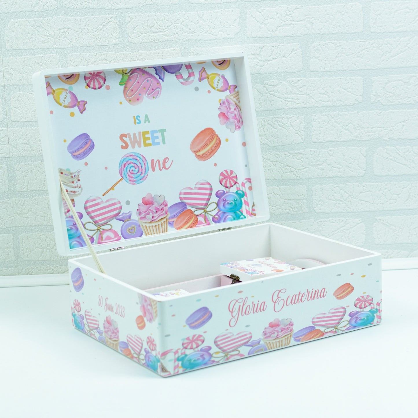 Set turta personalizat Bomboane CandyLand- set tava pentru taiere mot - RoHandWork