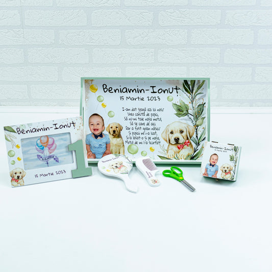 Set mot baietel si catel- set tava pentru taiere mot - RoHandWork