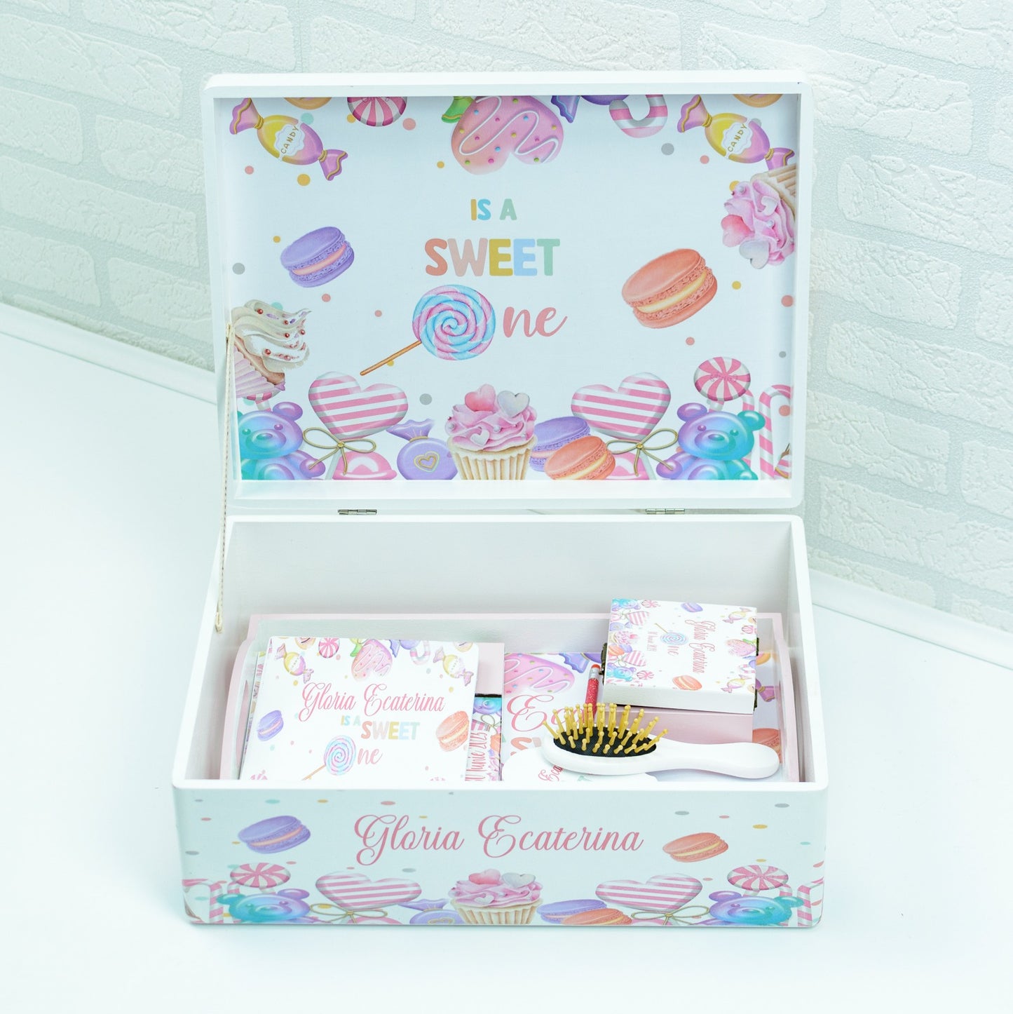 Set turta personalizat Bomboane CandyLand- set tava pentru taiere mot - RoHandWork