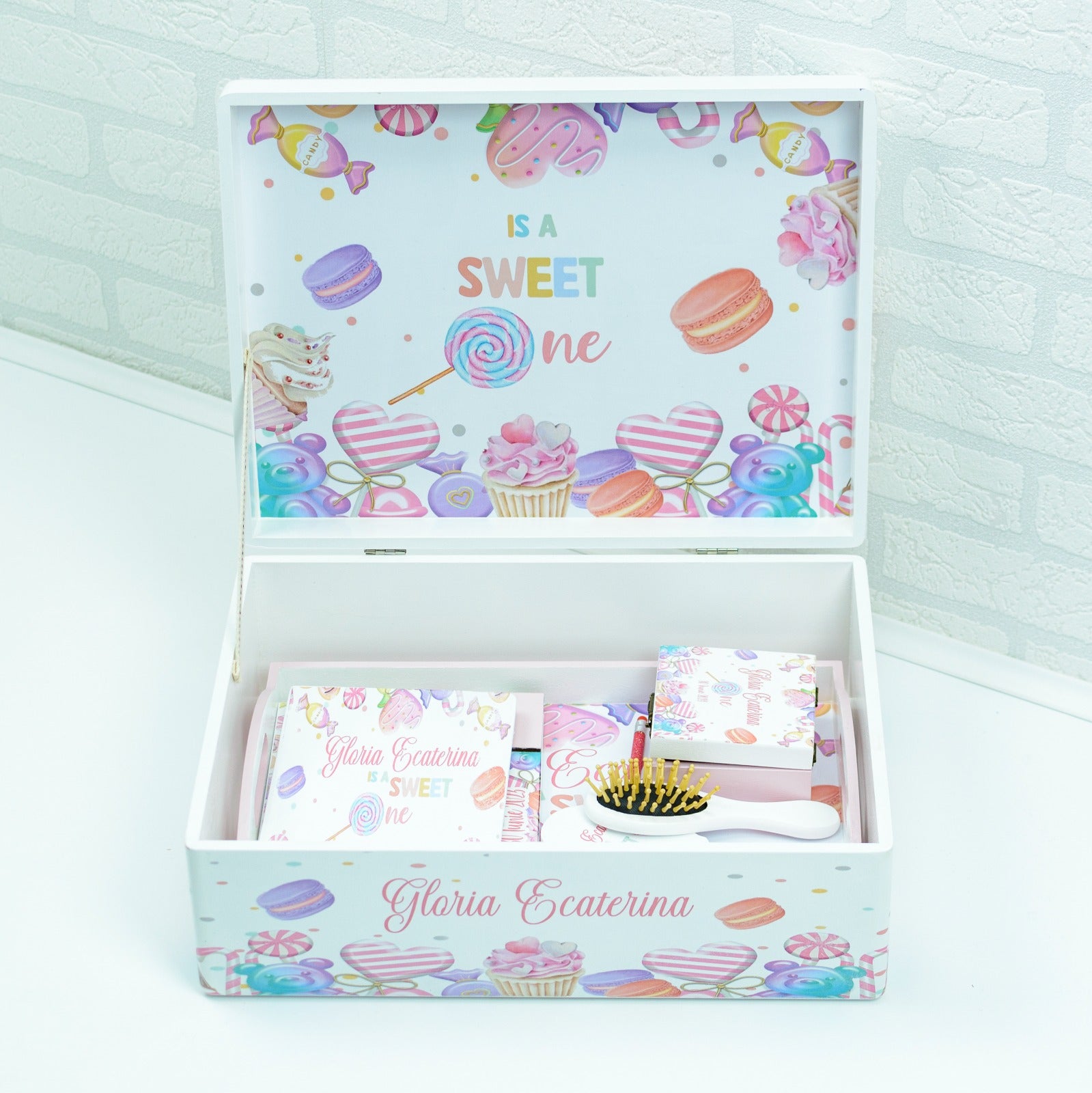 Set turta personalizat Bomboane CandyLand- set tava pentru taiere mot - RoHandWork