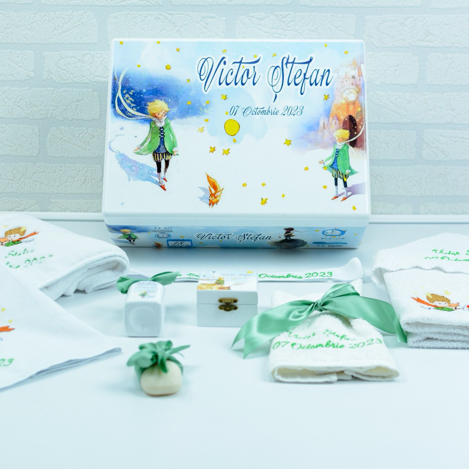 Set trusou botez Micul Print 2 - RoHandWork