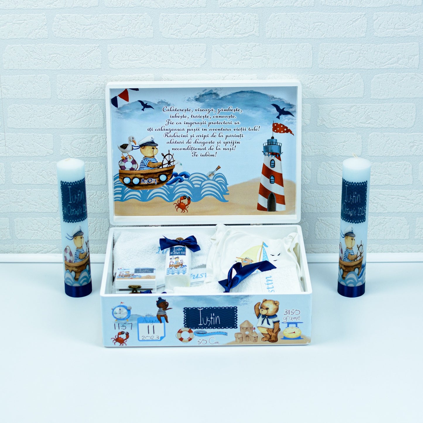 Set trusou botez Ursuleti marinari - RoHandWork