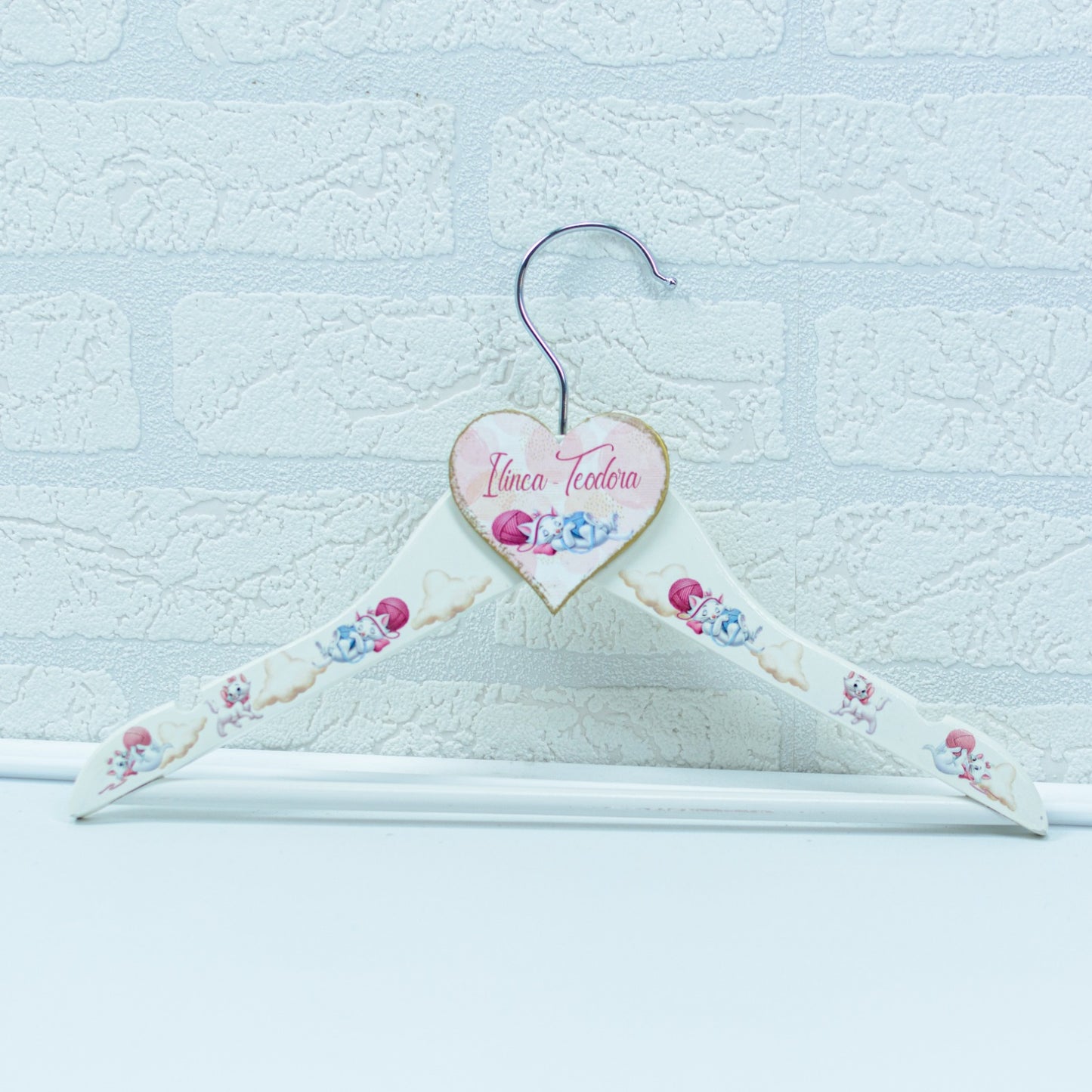 Umeras copil botez personalizat Pisicuta Marie - RoHandWork
