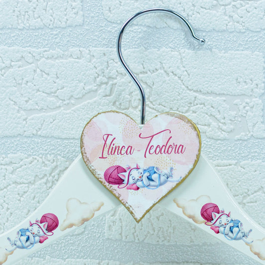 Umeras copil botez personalizat Pisicuta Marie - RoHandWork