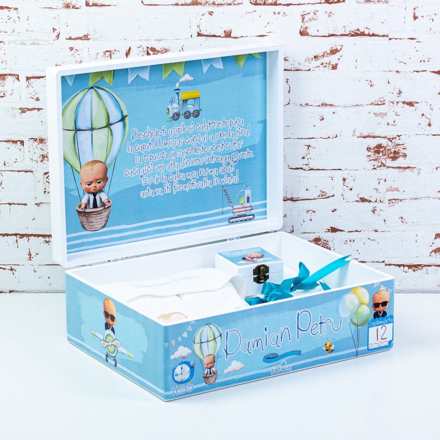 Set trusou botez Baby Boss Norisor - RoHandWork