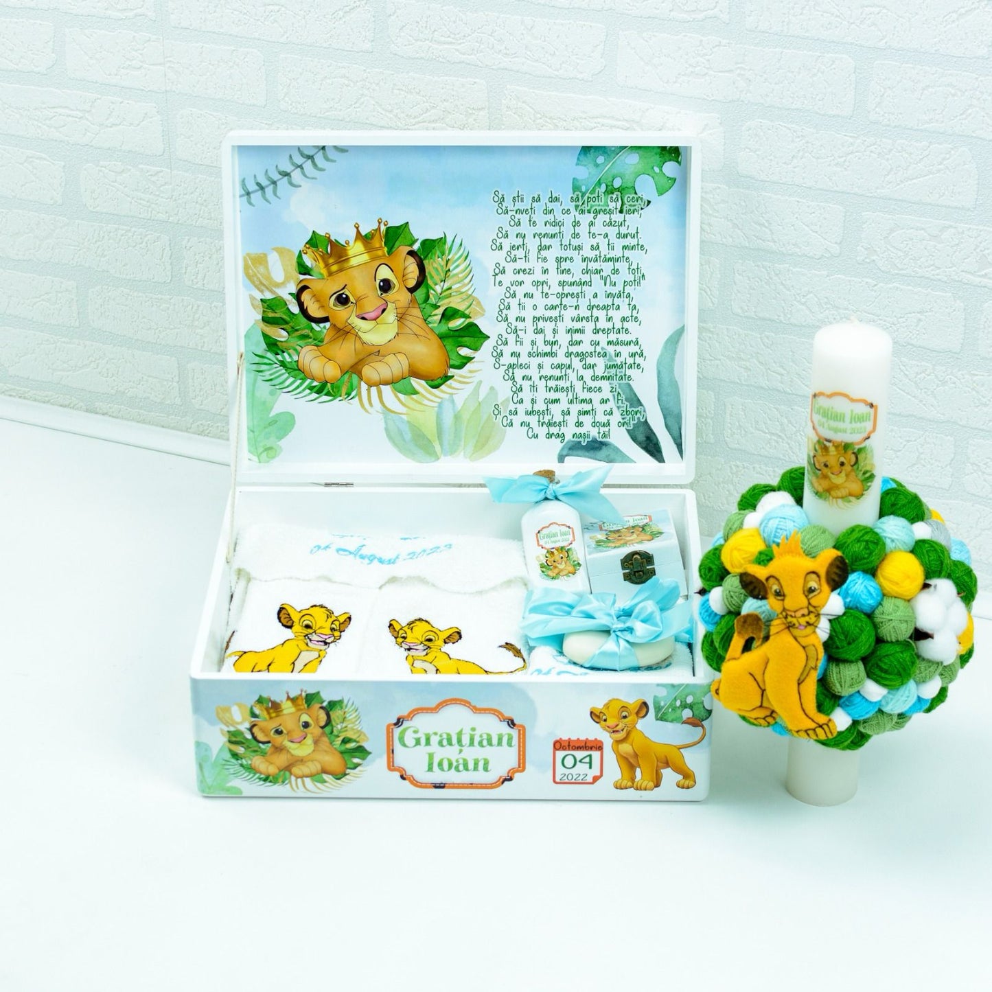 Set trusou botez Simba Lion King - RoHandWork