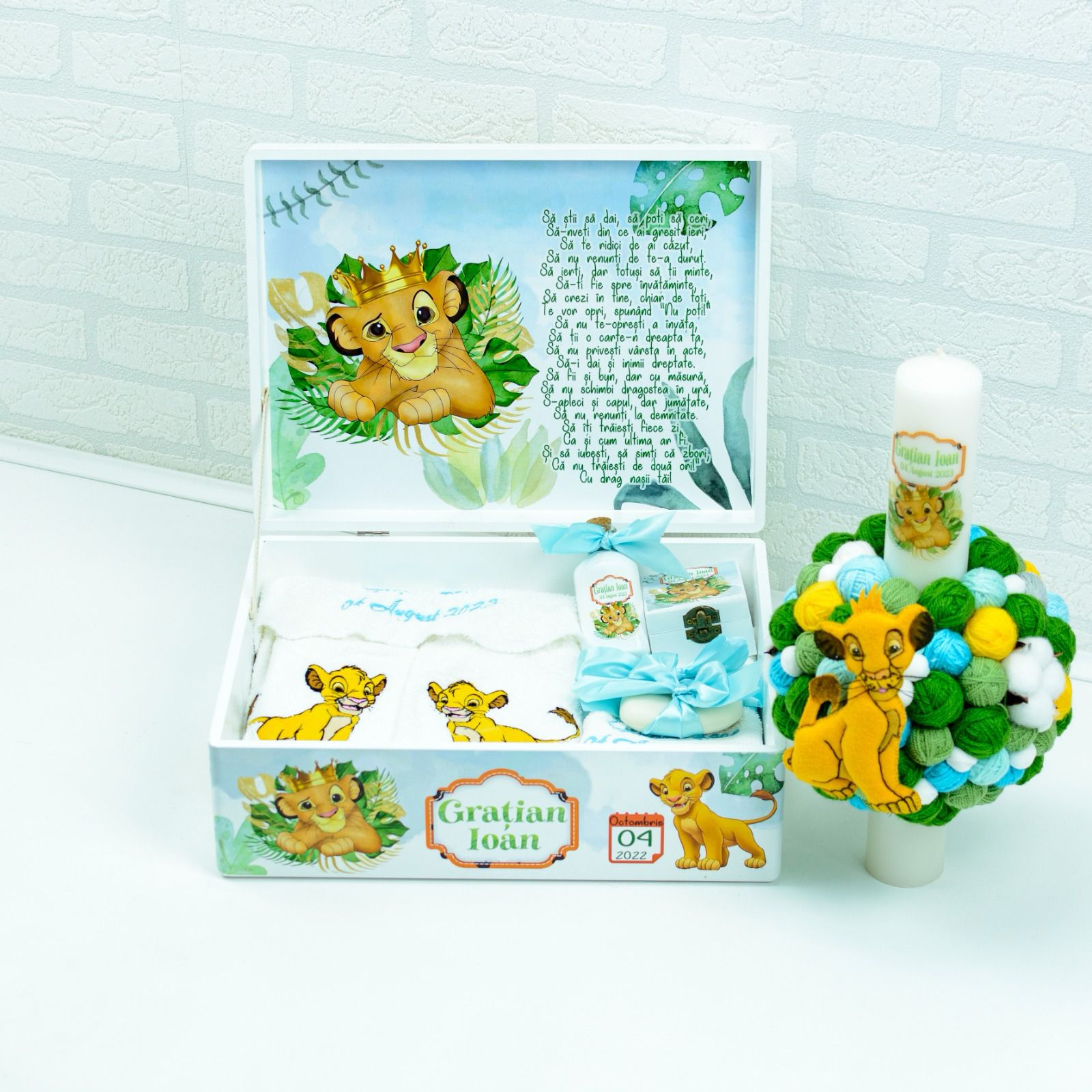 Set trusou botez Simba Lion King - RoHandWork