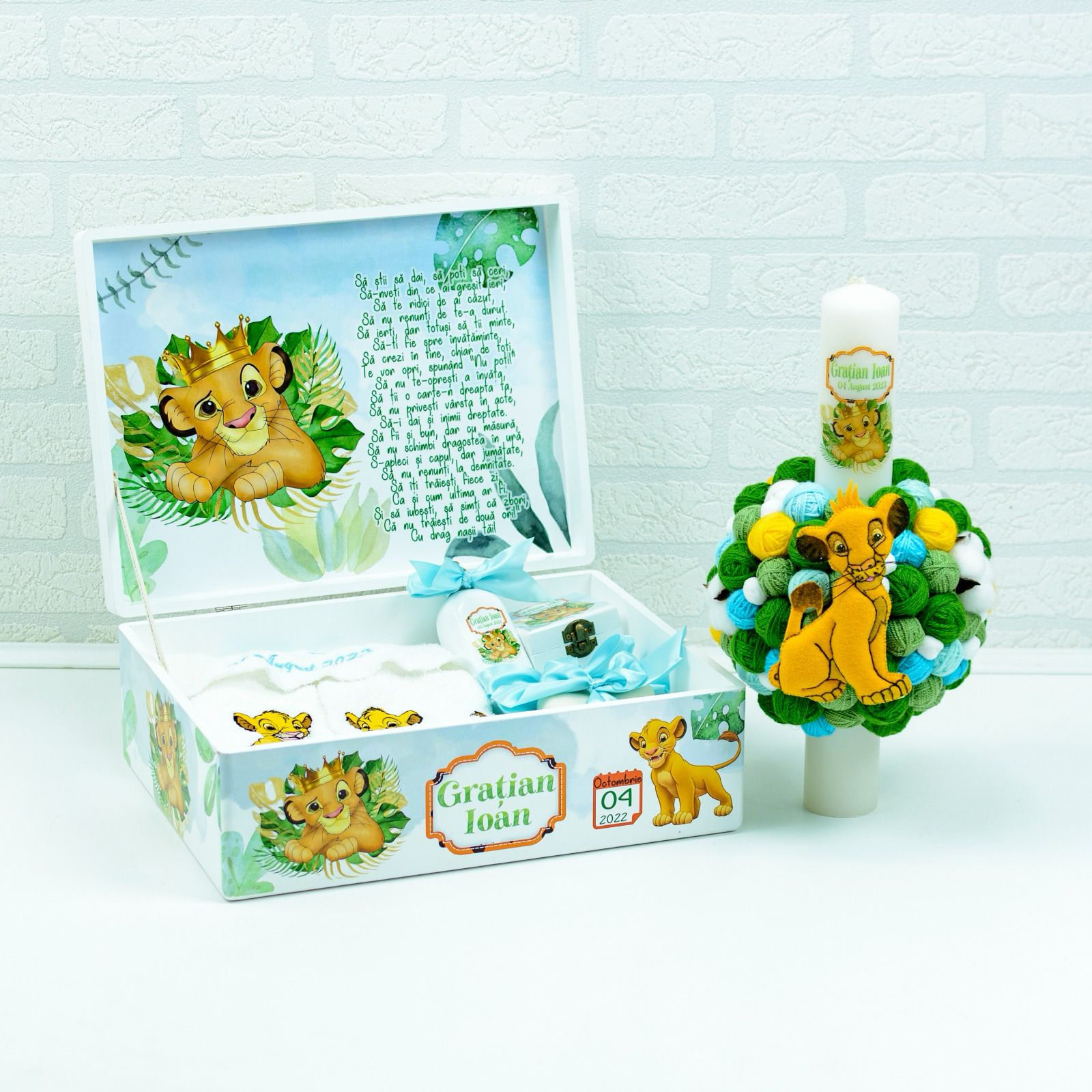 Set trusou botez Simba Lion King - RoHandWork