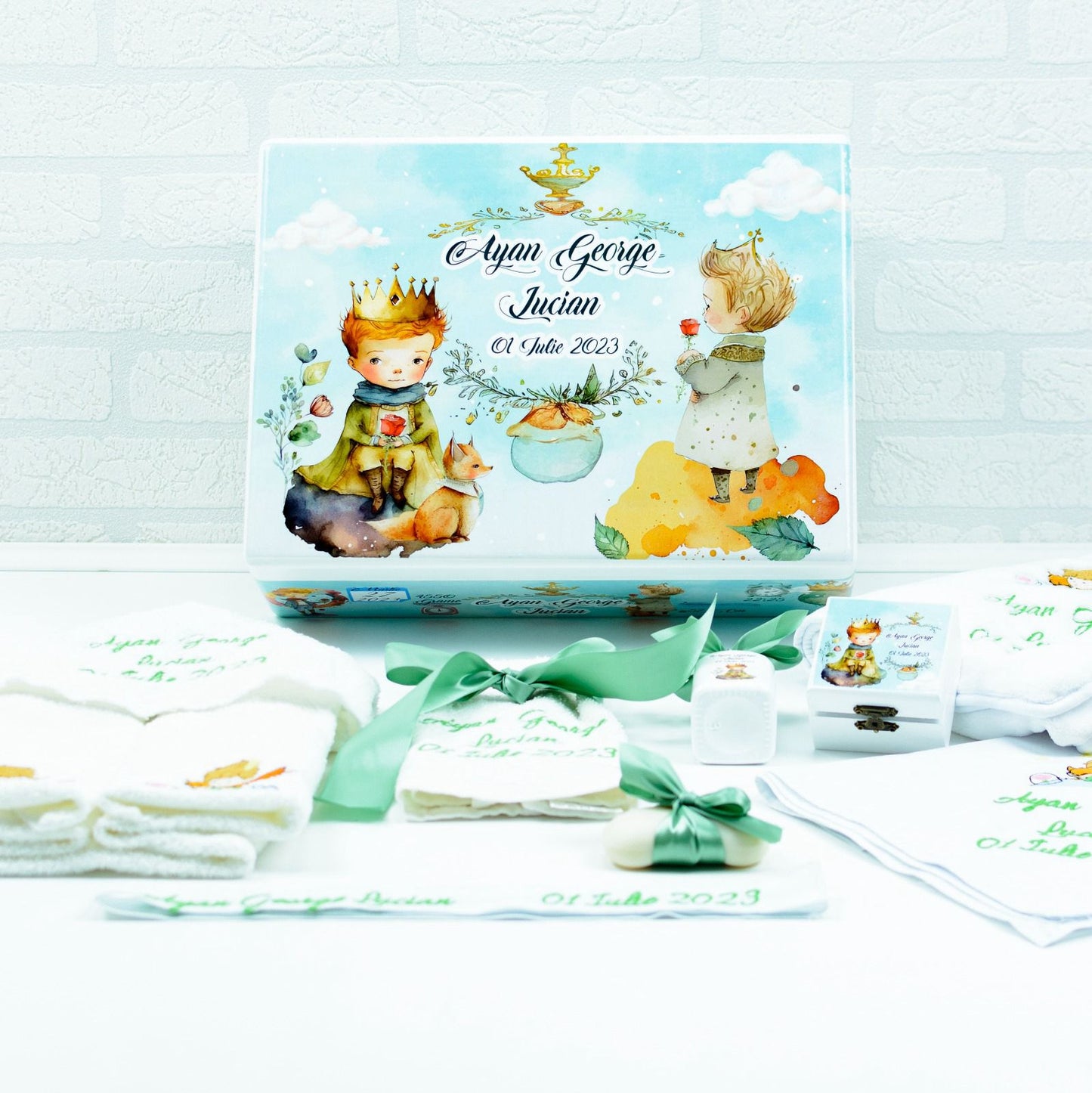 Set trusou botez Micul Print 3 - RoHandWork