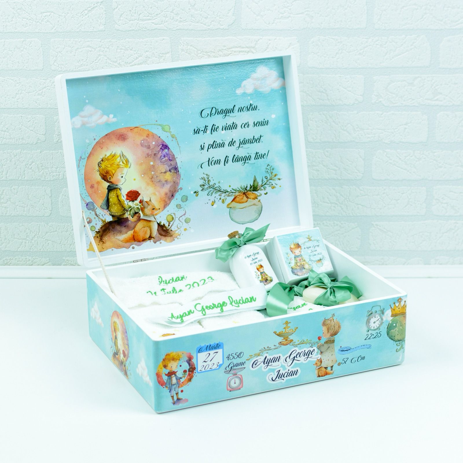 Set trusou botez Micul Print 3 - RoHandWork