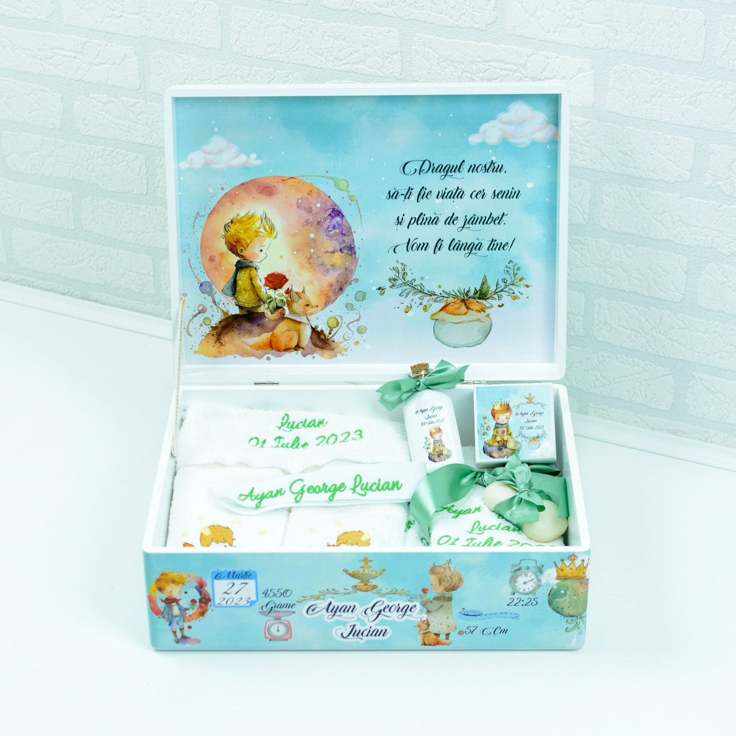 Set trusou botez Micul Print 3 - RoHandWork