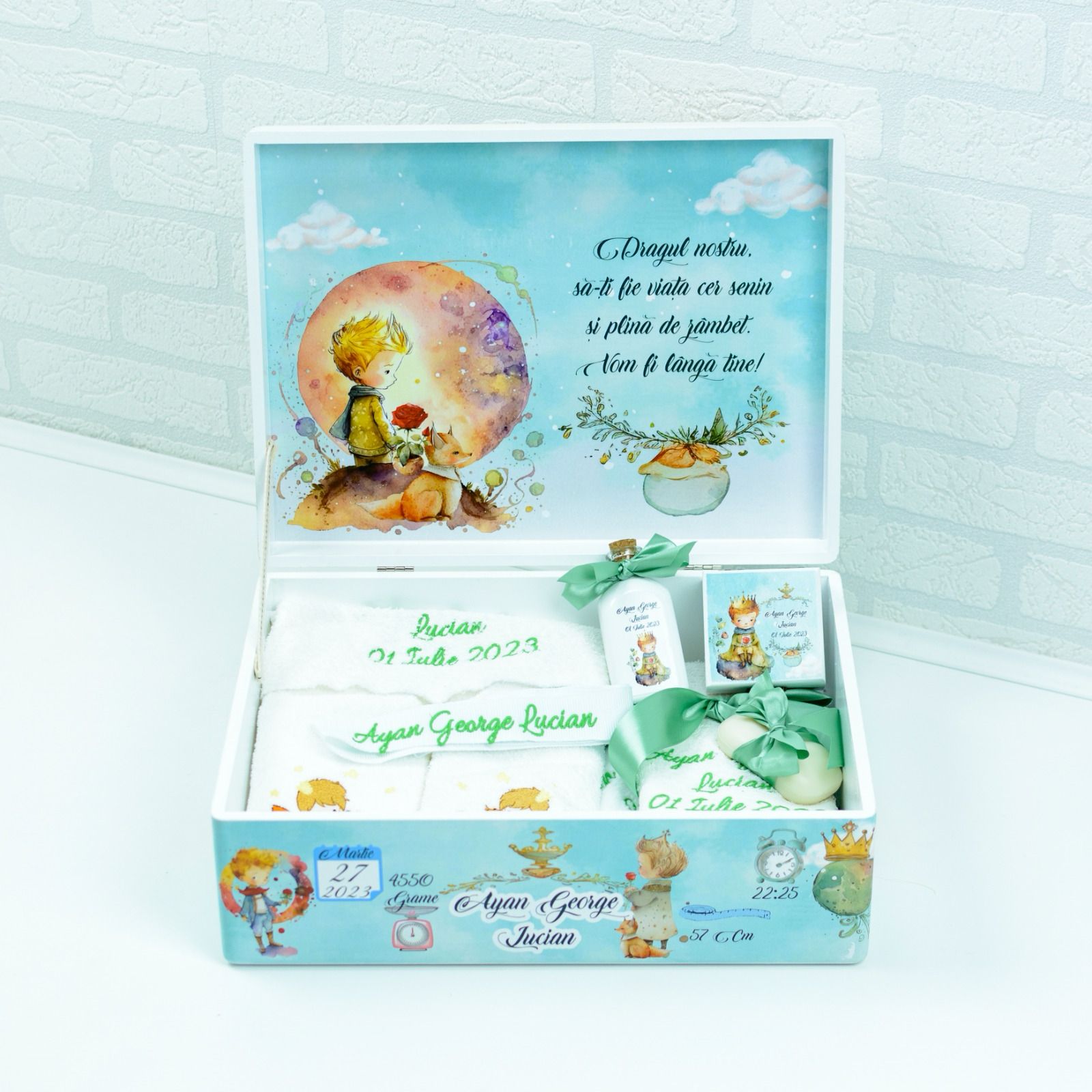 Set trusou botez Micul Print 3 - RoHandWork