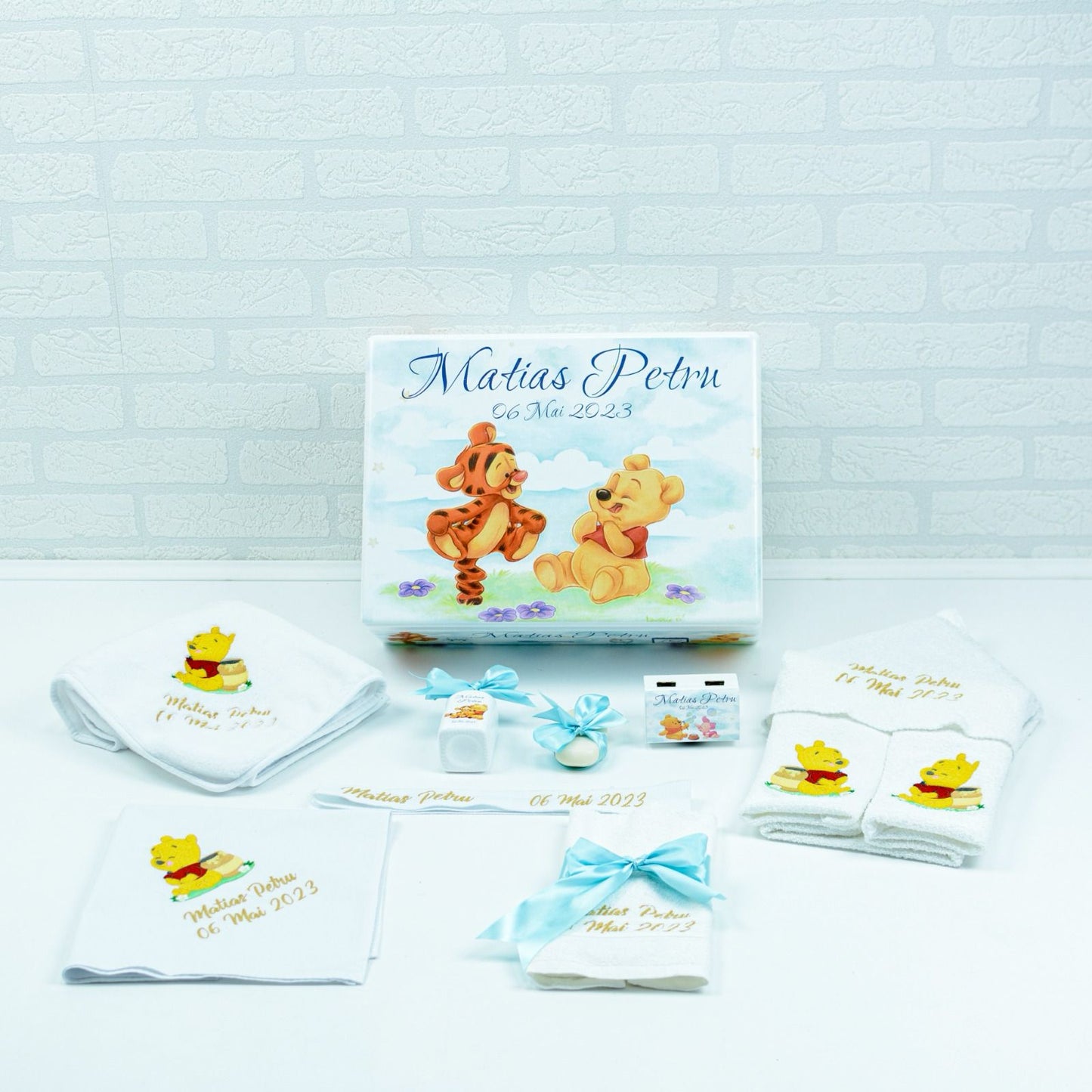 Set trusou botez Baby Winnie - RoHandWork