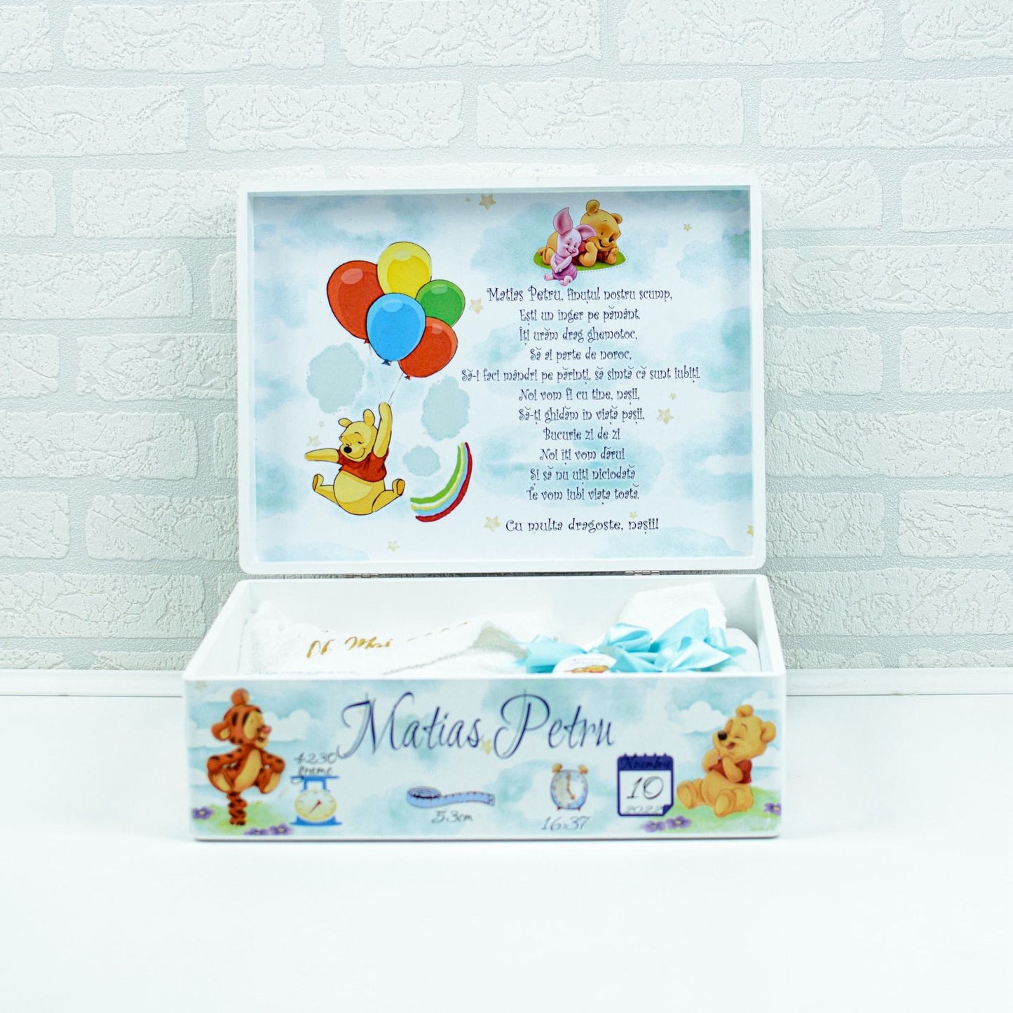 Set trusou botez Baby Winnie - RoHandWork