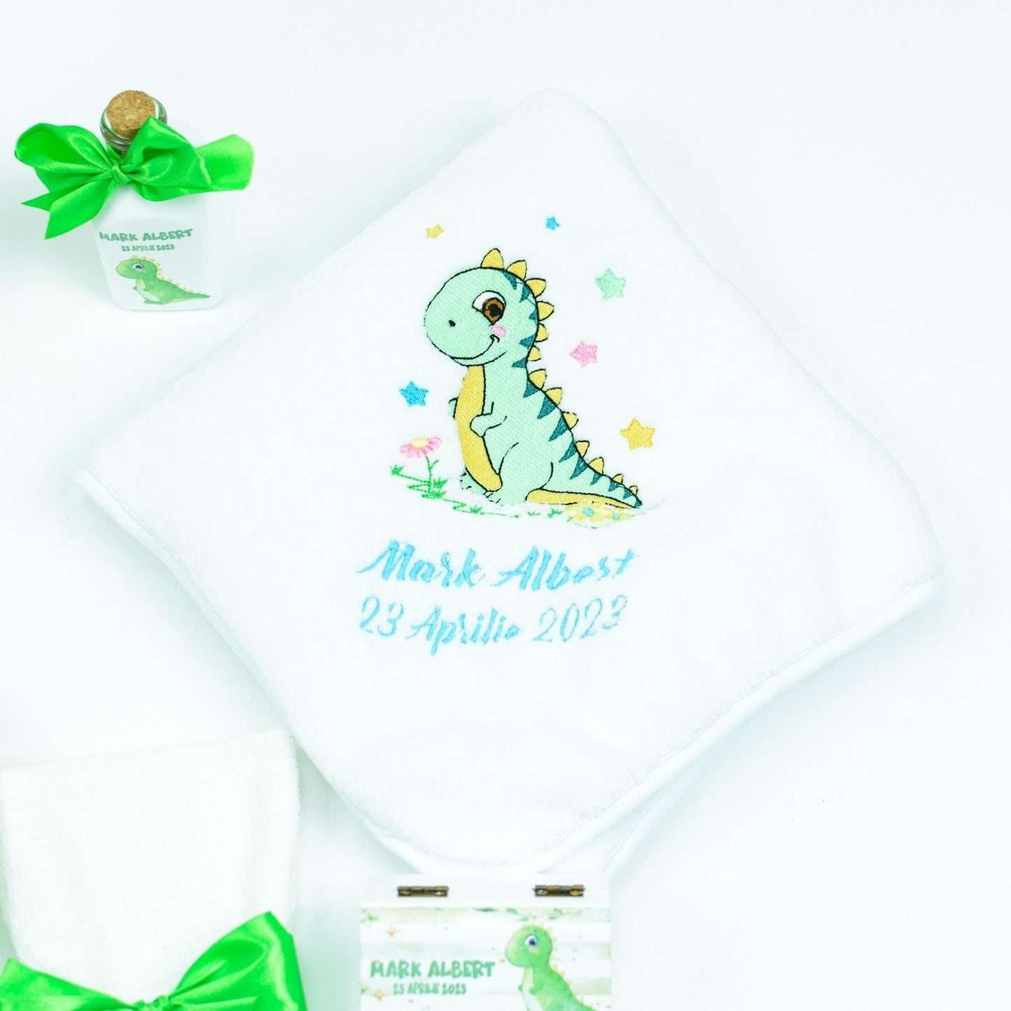 Set trusou botez Dinozaur Simpatic - RoHandWork