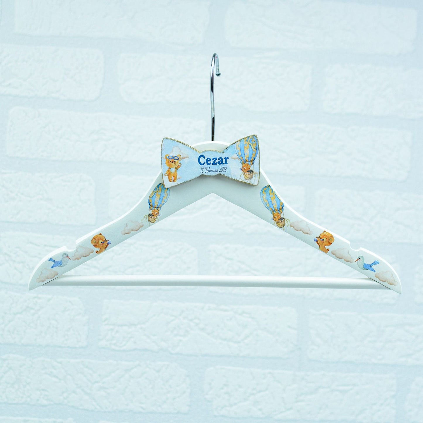 Umeras copil botez personalizat Ursulet - RoHandWork
