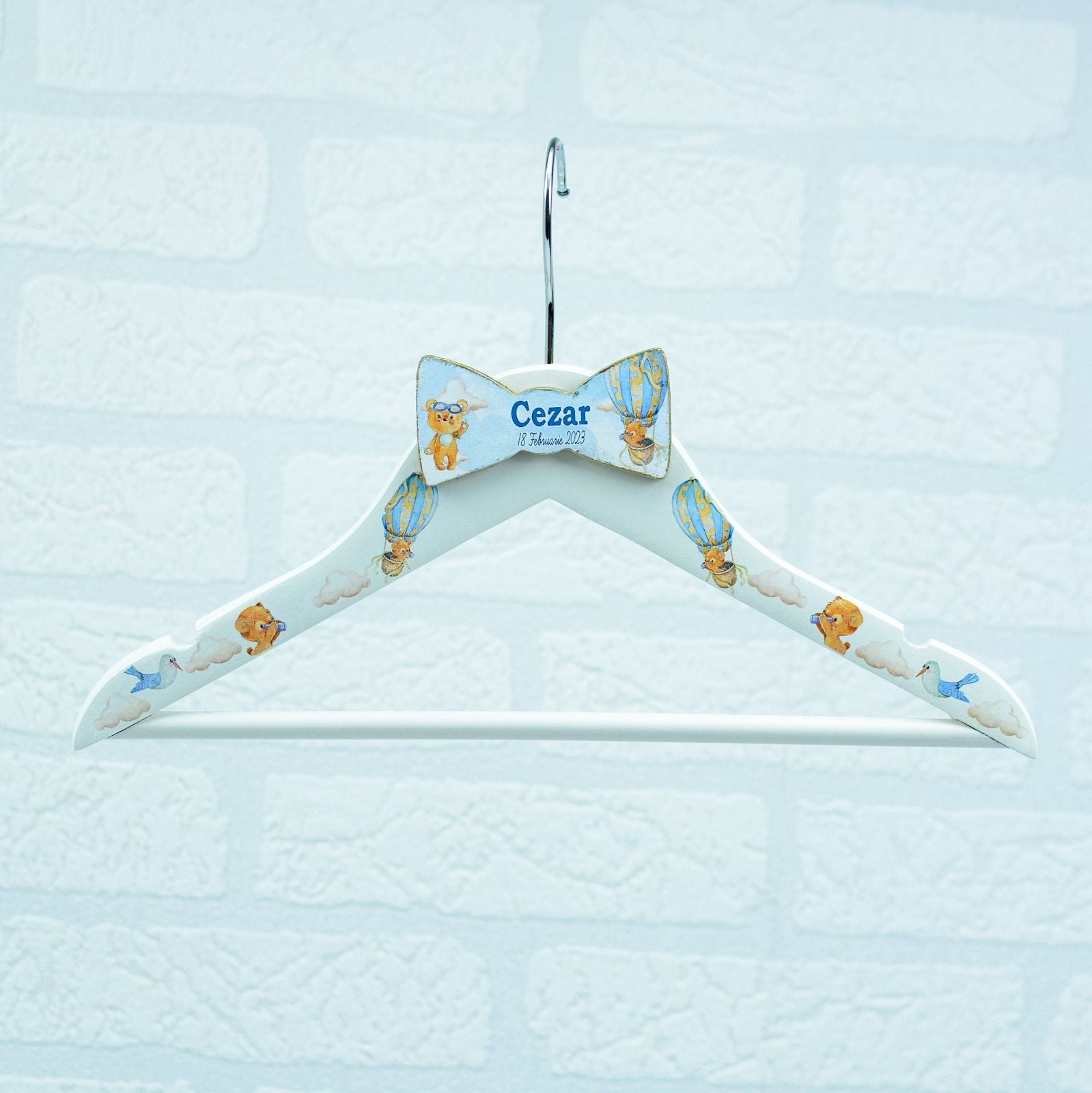 Umeras copil botez personalizat Ursulet - RoHandWork