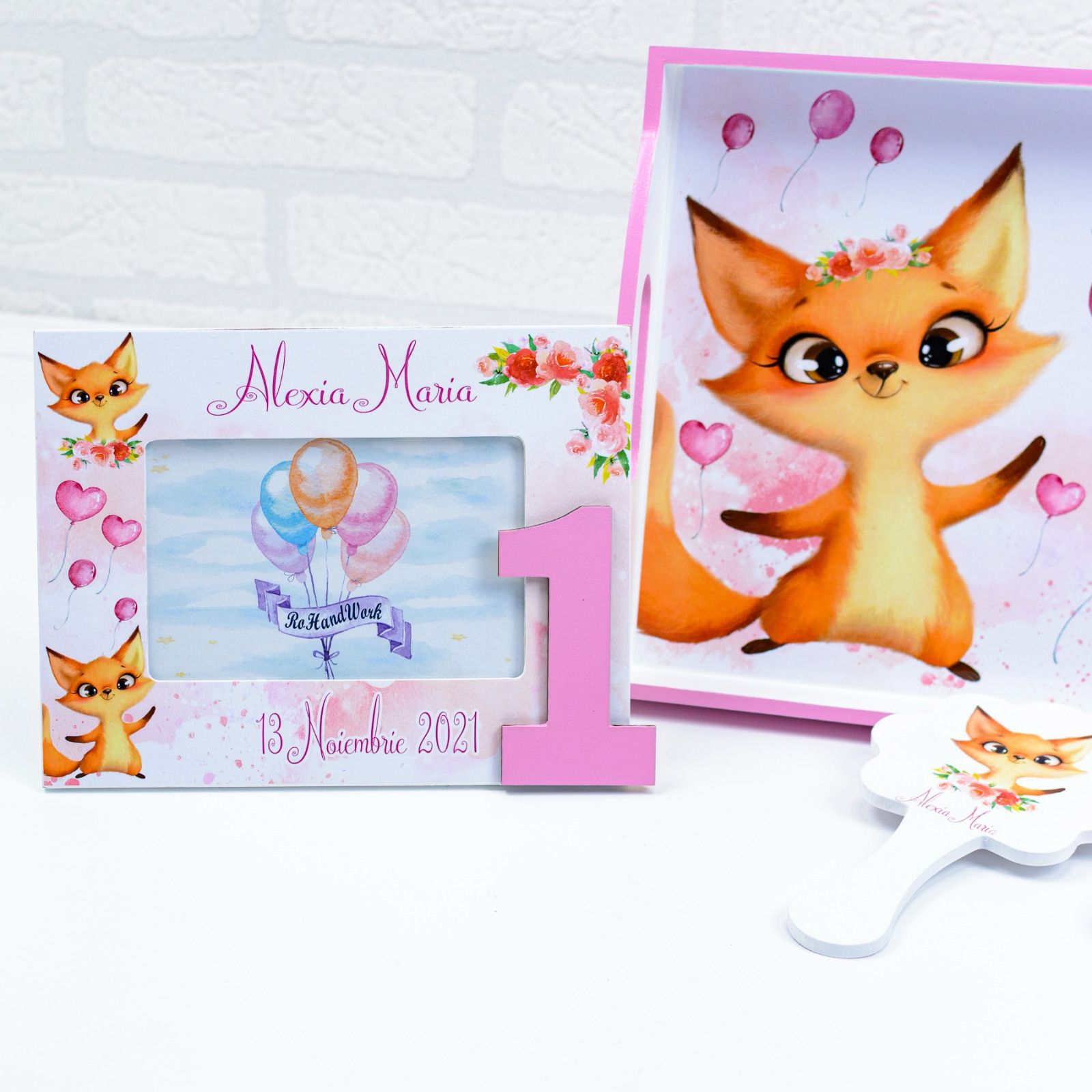 Set mot personalizat Vulpita- set tava pentru taiere mot - RoHandWork