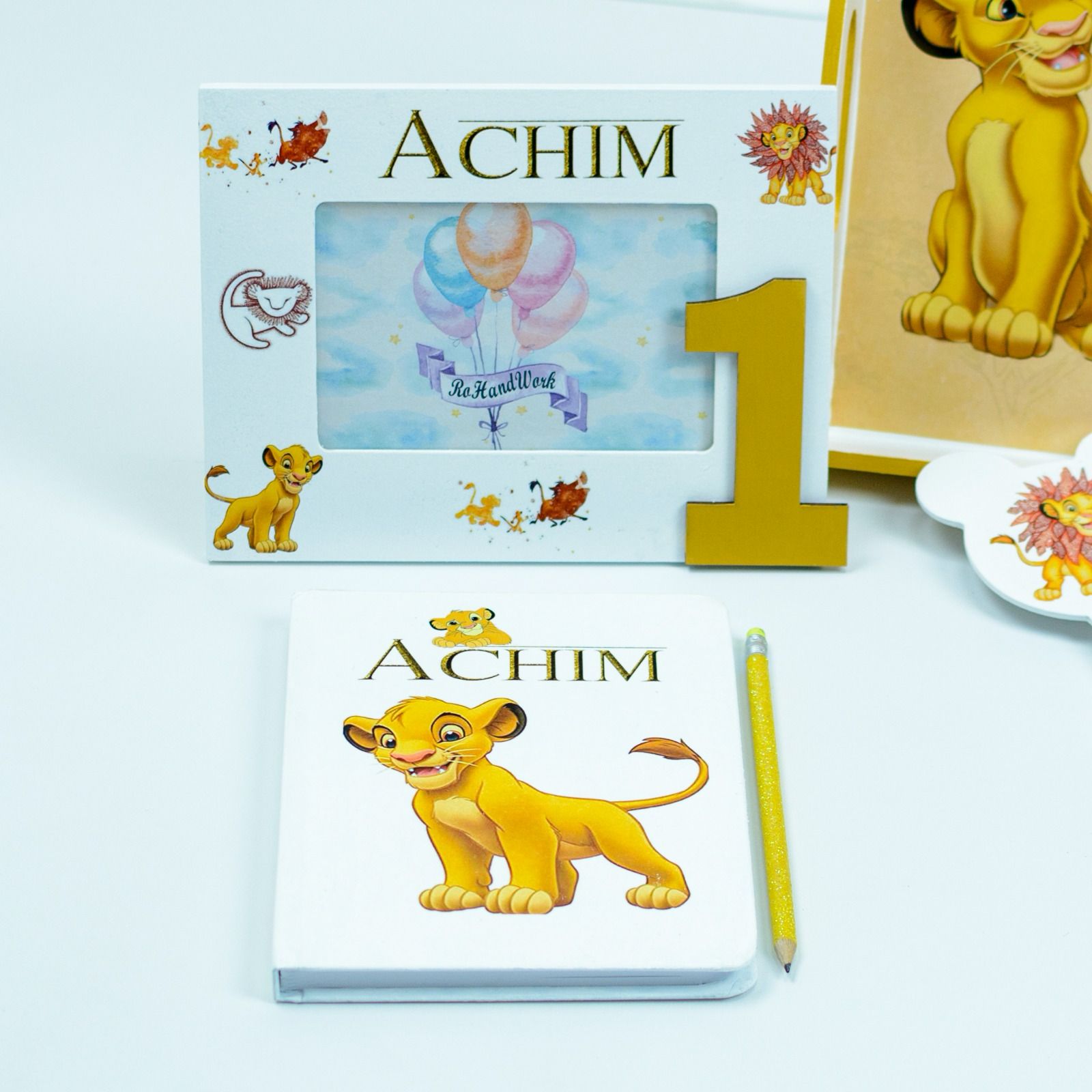 Set mot Simba Lion King- set tava pentru taiere mot - RoHandWork