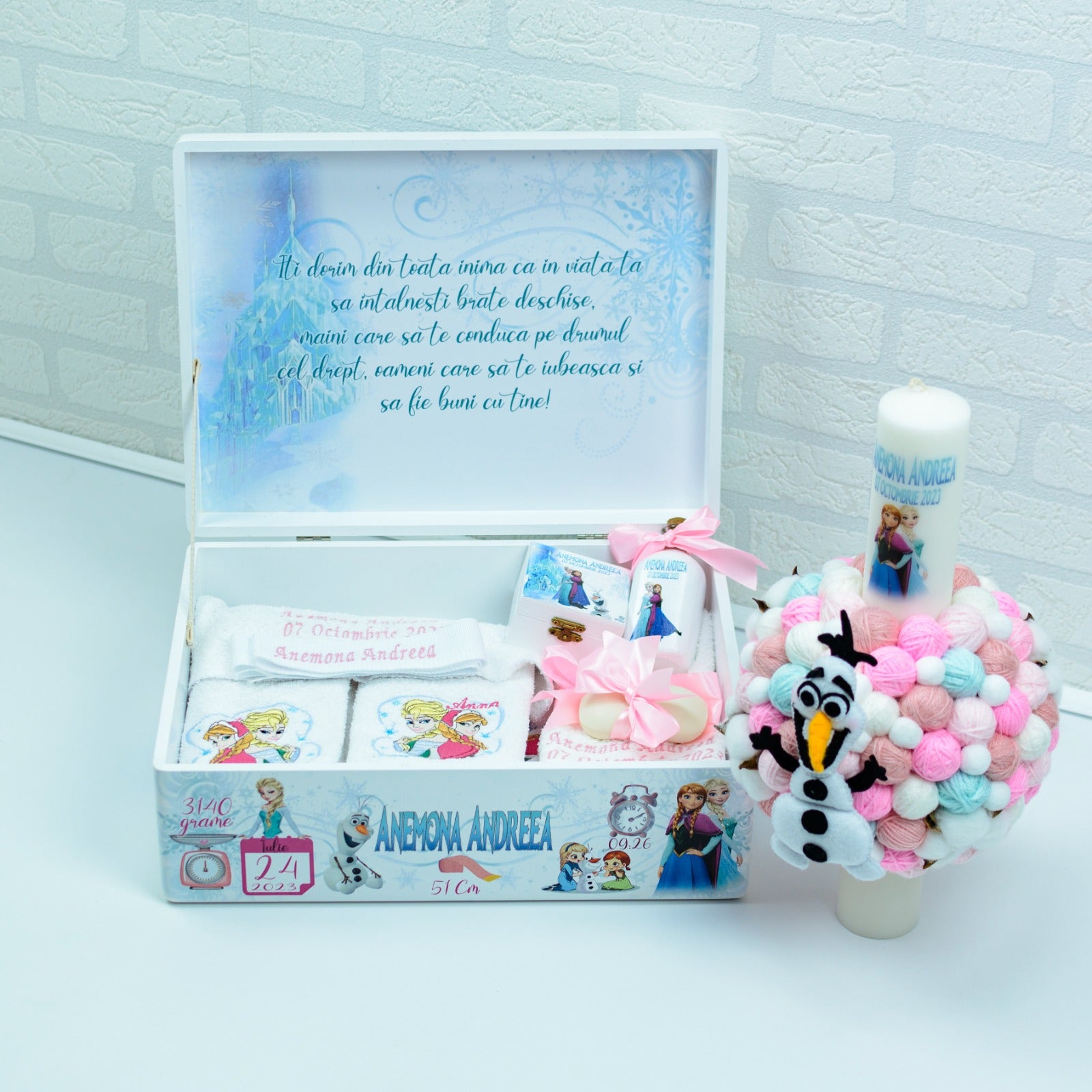 Set trusou botez Elsa si Ana - RoHandWork