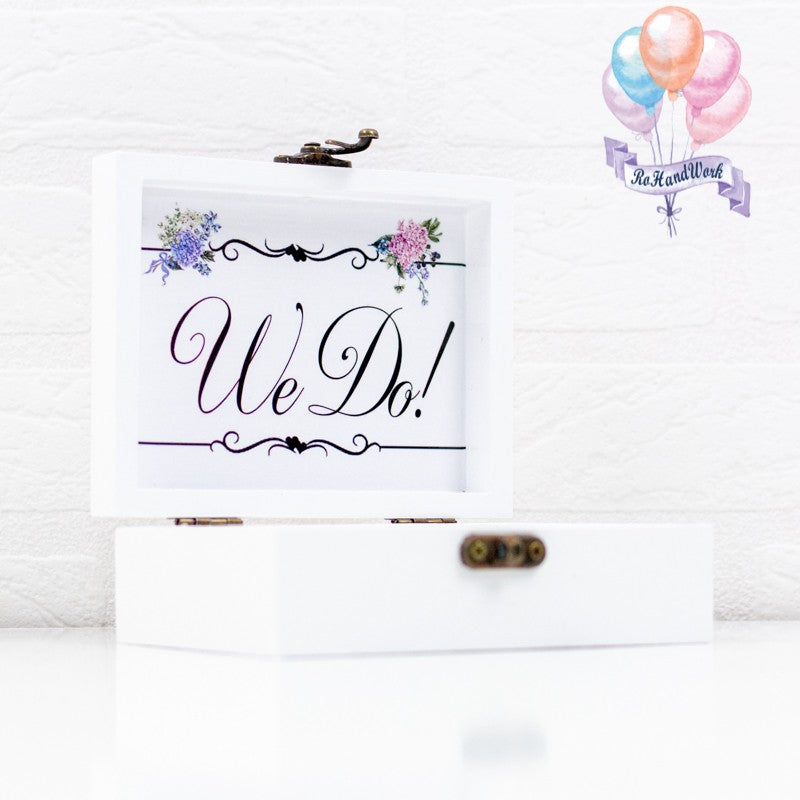 Cutie verighete hortensii mov RoHandWork