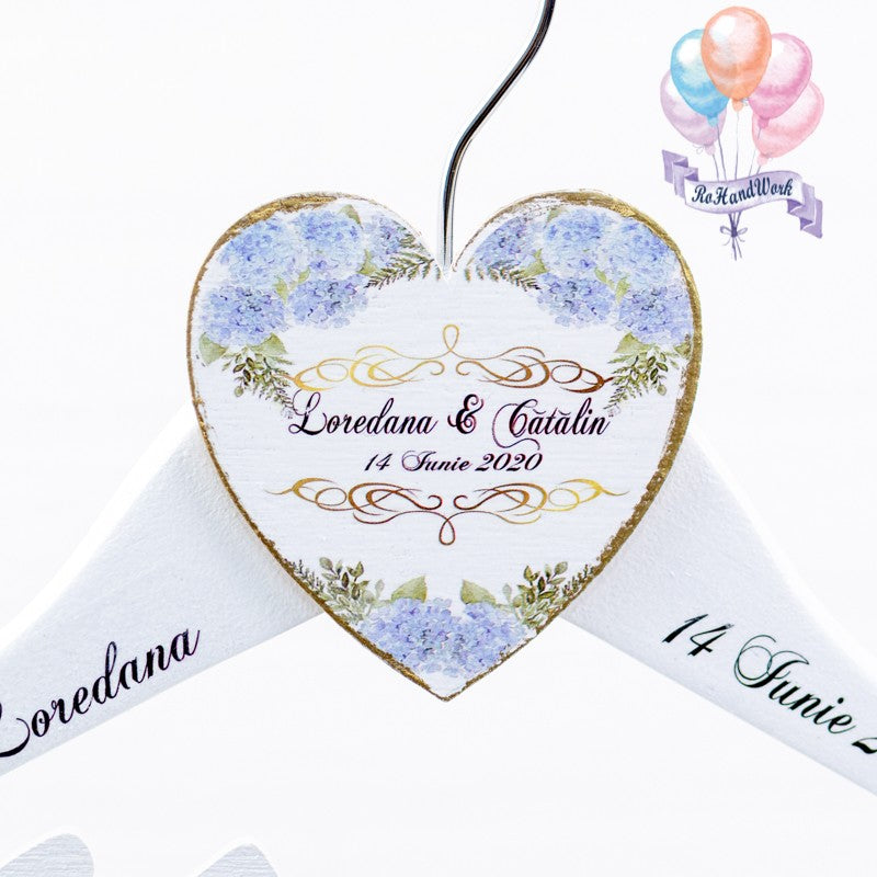 Set 2 umerase nunta cu hortensi bleo RoHandWork