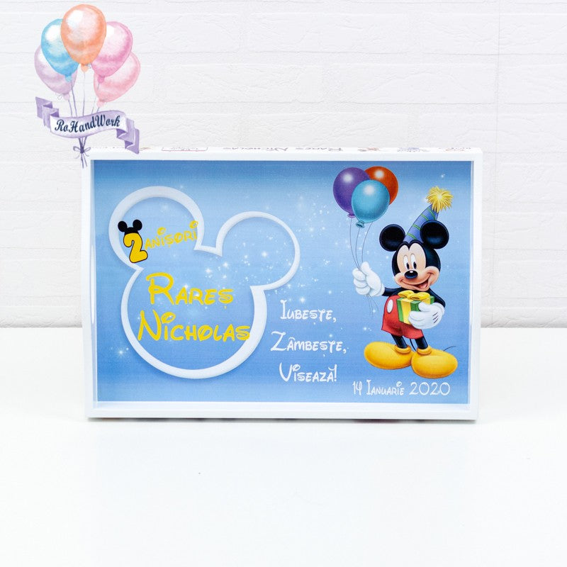 Set de mot Mickey Mouse cu Baloane RoHandWork