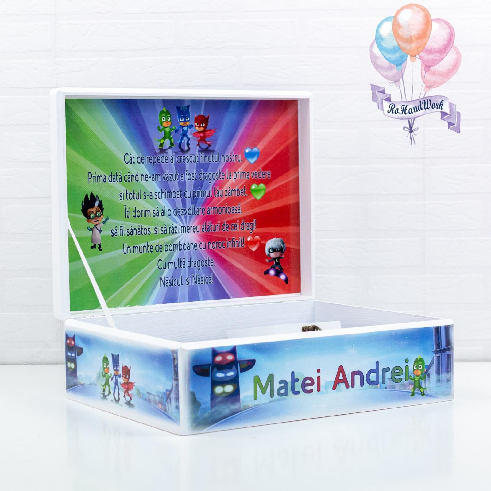 Setul de Mot cu Tema Eroi în Pijamale - RoHandWork