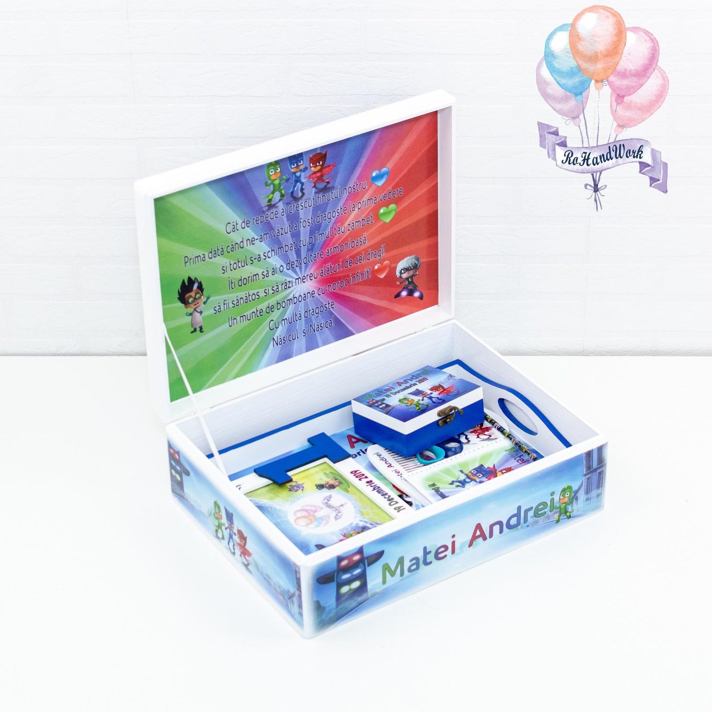 Setul de Mot cu Tema Eroi în Pijamale - RoHandWork