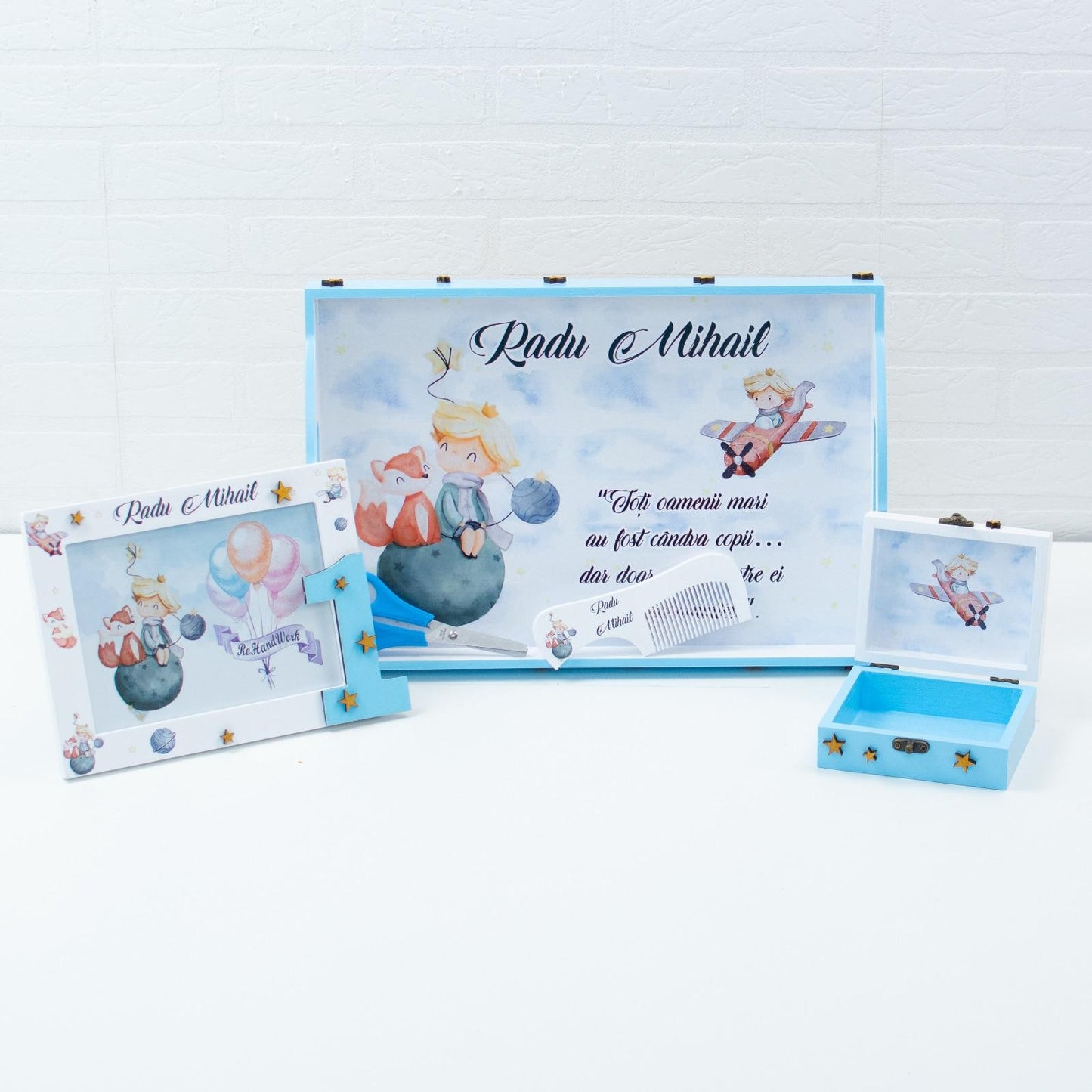 Set mot personalizat cu Micul Print - RoHandWork