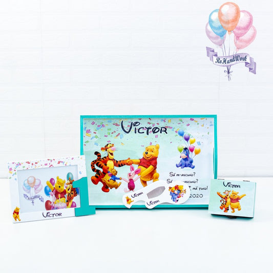 Set mot Winnie the Pooh confetti-set tava pentru taiere mot RoHandWork