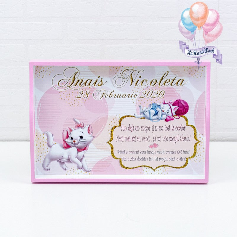 Set mot pisica Marie roz - RoHandWork