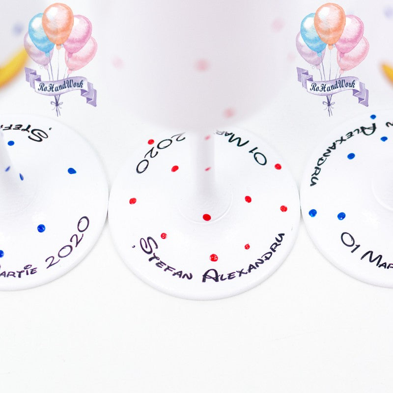Set pahare botez Mickey mouse RoHandWork
