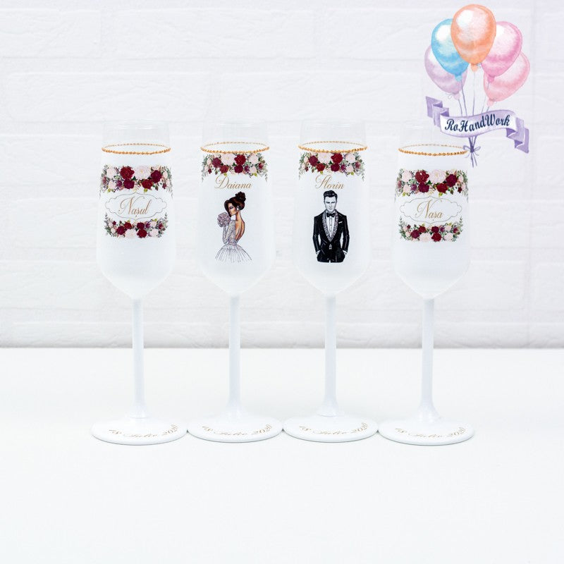 Set pahare Nunta 5th - RoHandWork