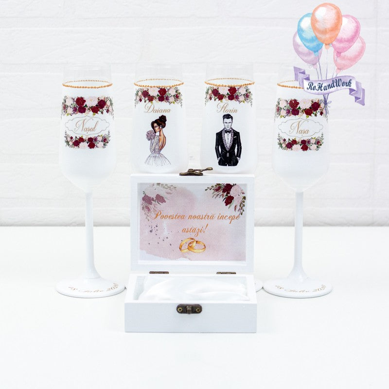 Set pahare Nunta 5th - RoHandWork