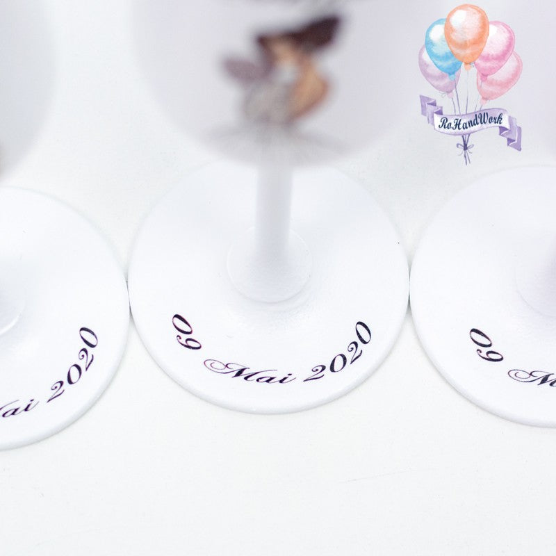 Set 4 pahare Nunta Love RoHandWork