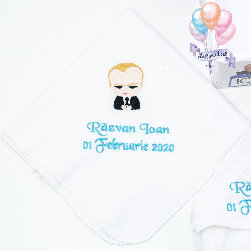 Set trusou Baby Boss servieta - RoHandWork