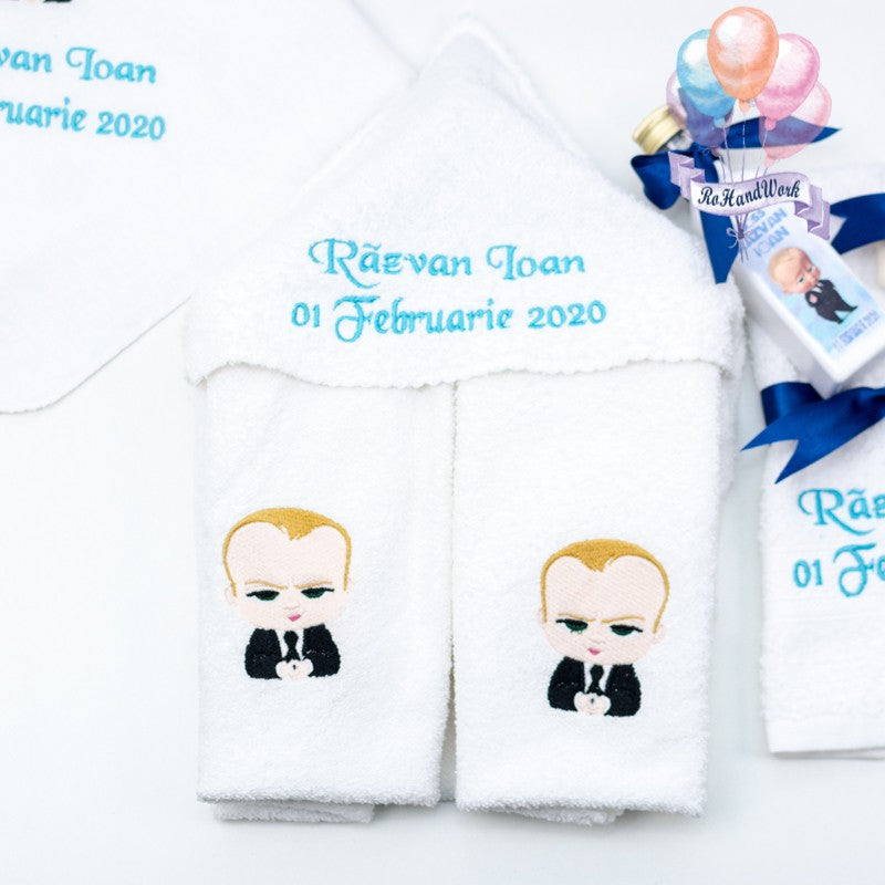 Set trusou Baby Boss servieta - RoHandWork