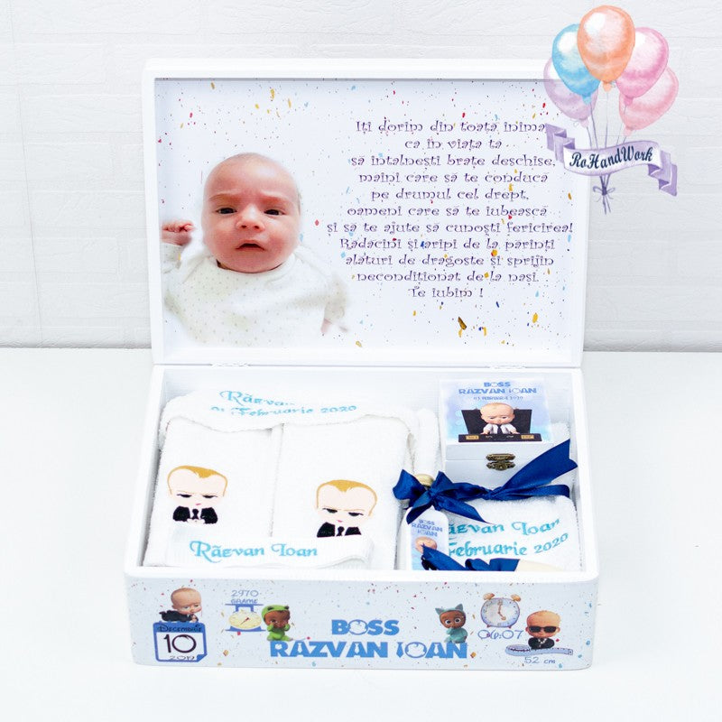 Set trusou Baby Boss servieta - RoHandWork