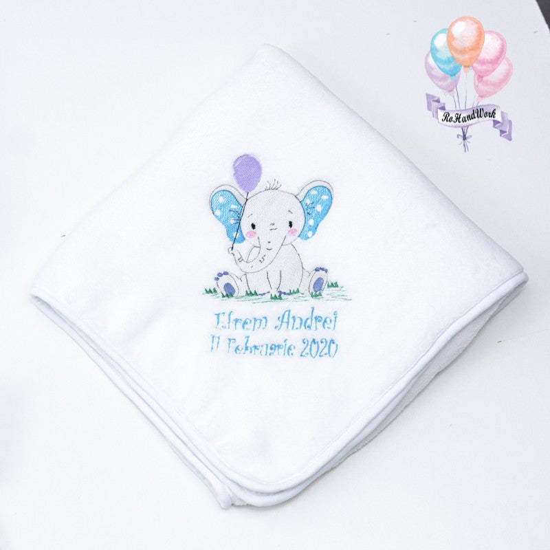 Set trusou botez Elefantel cu baloane - RoHandWork