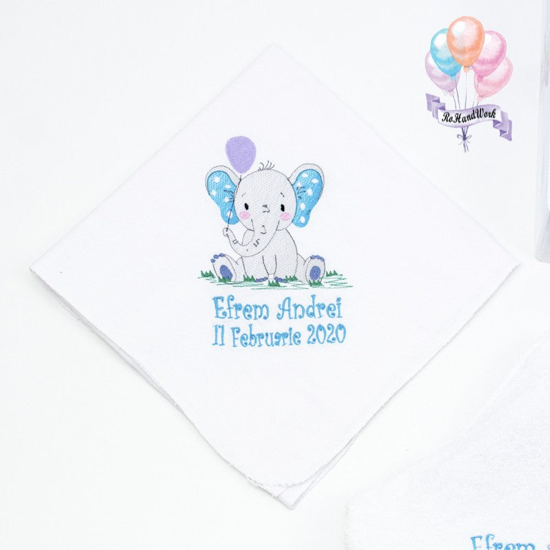 Set trusou botez Elefantel cu baloane - RoHandWork