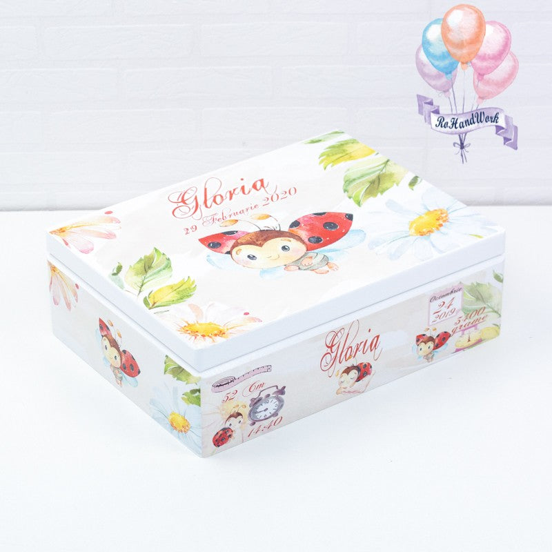 Set trusou Buburuza botez personalizat - RoHandWork