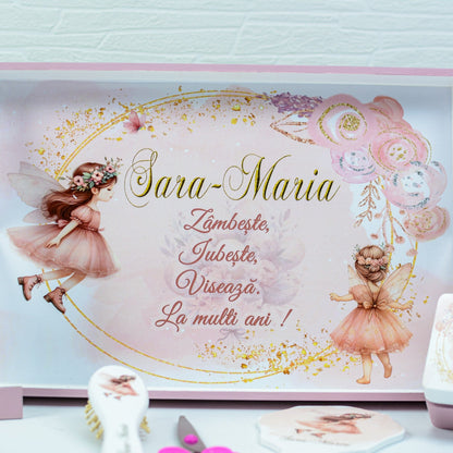 Set mot Zână delicată    - set tava taiere mot personalizat RoHandWork
