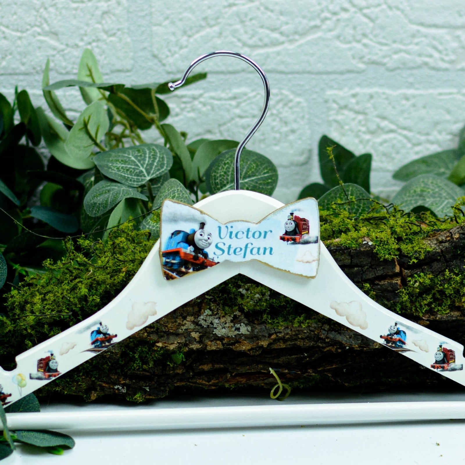 Umeras copil botez personalizat trenuleț RoHandWork